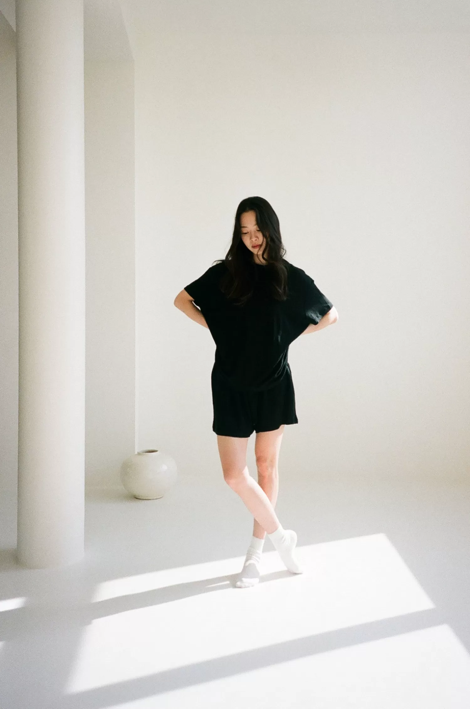 JerseySeparates | Tops-Deiji Studios soft t shirt black