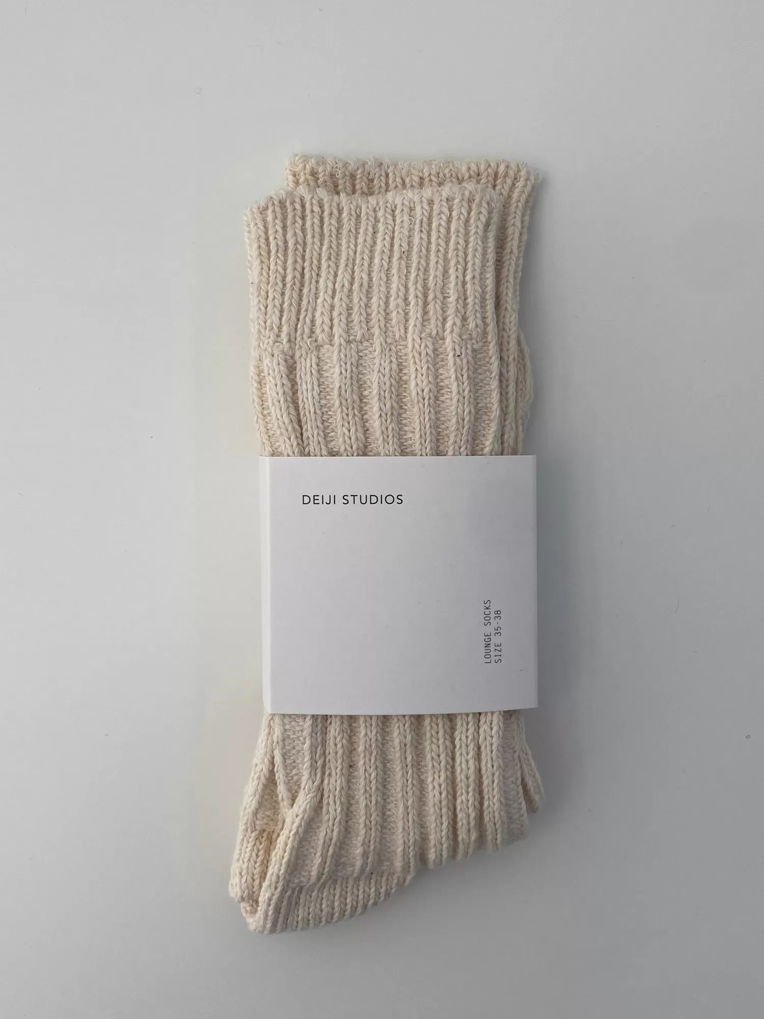 Accessories-Deiji Studios the woven sock cream