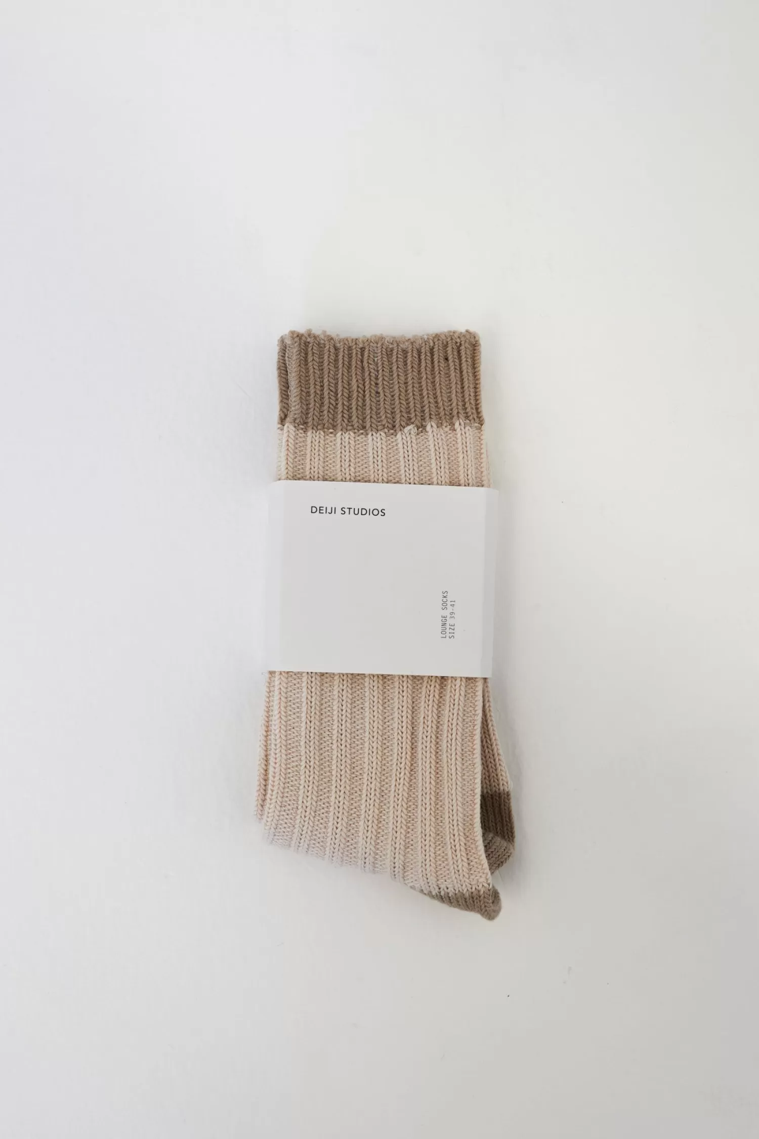 Accessories-Deiji Studios the woven sock creamandnatural